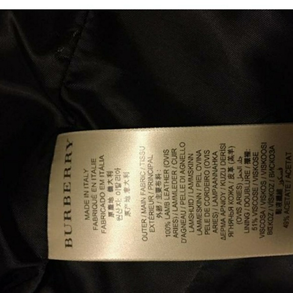 Burberry Leather Jacket - Picture 6 of 7